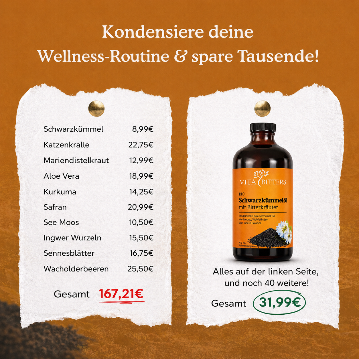 Black Cumin Oil with Bitter Herbs