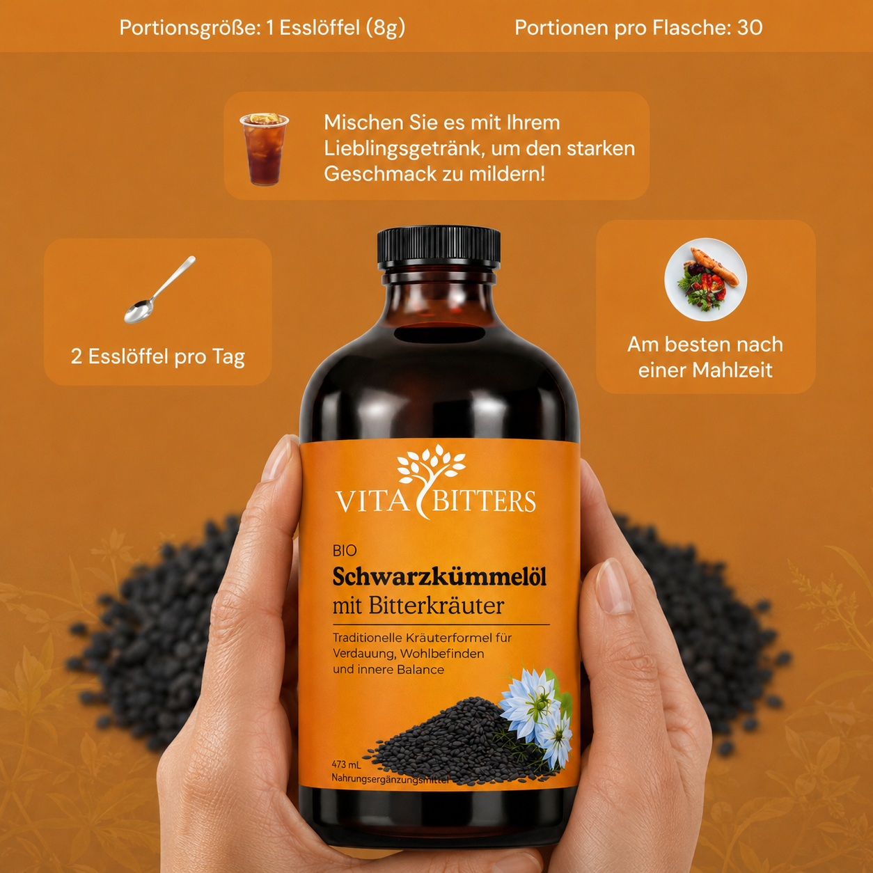 Black Cumin Oil with Bitter Herbs