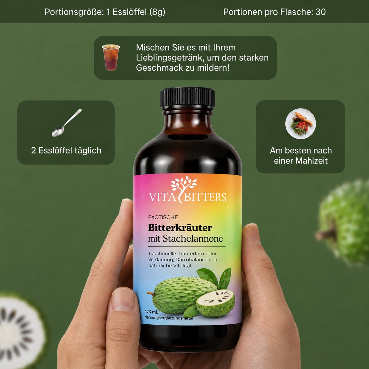 Bitter herbs with prickly soursop